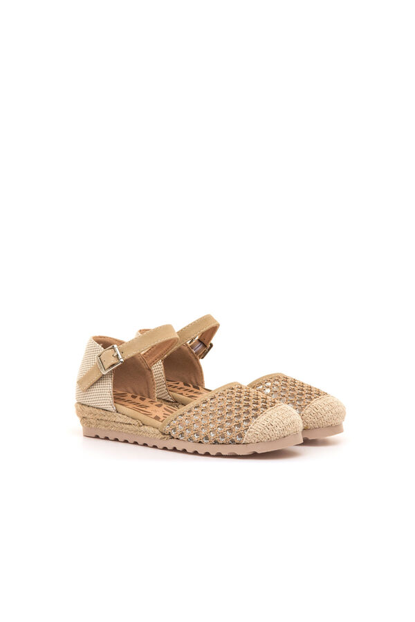 MTNG Metallic detail espadrilles brown