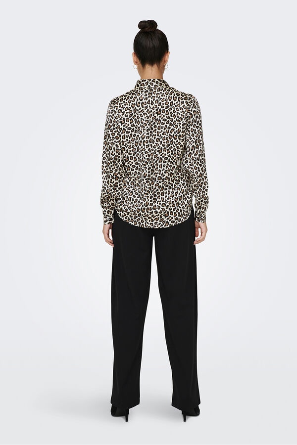 JDY Satin-Finish shirt white