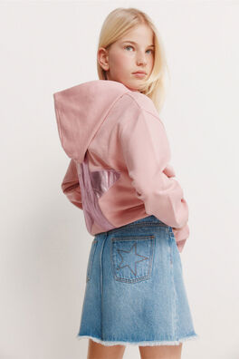 Falda denim básica niña