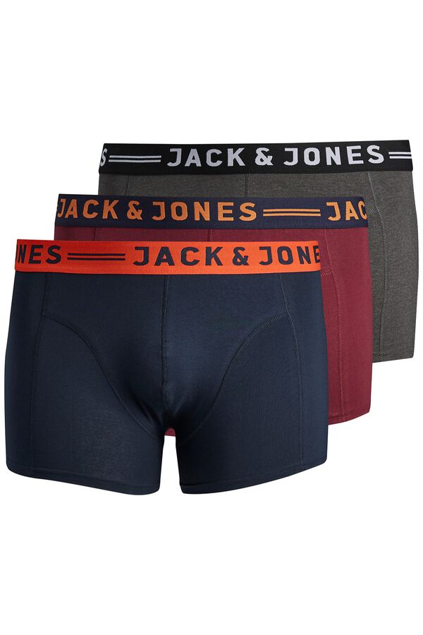 Jack & Jones PLUS Pack of 3 cotton boxers pink