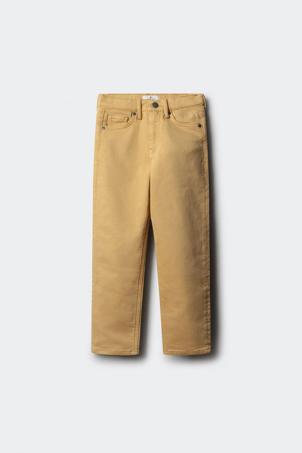 Springfield Kids Yellow slim fit 5-pocket trousers for boys Žuta