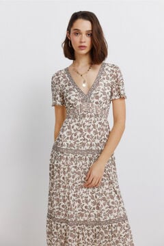 Springfield Border print midi dress