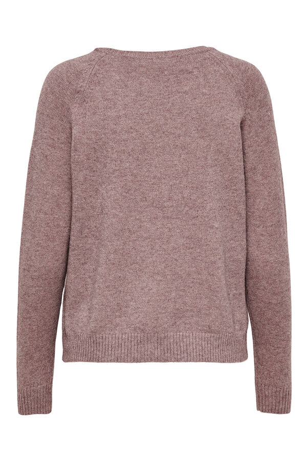 Only Plain round neck jumper rose