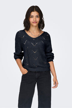 JDY Camisola de lurex com gola em V