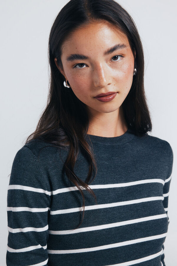 Springfield Jersey-knit midi dress grey