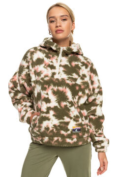 Springfield Like A Lucky Day - Hoodie de velo Sherpa técnico para mulher natural