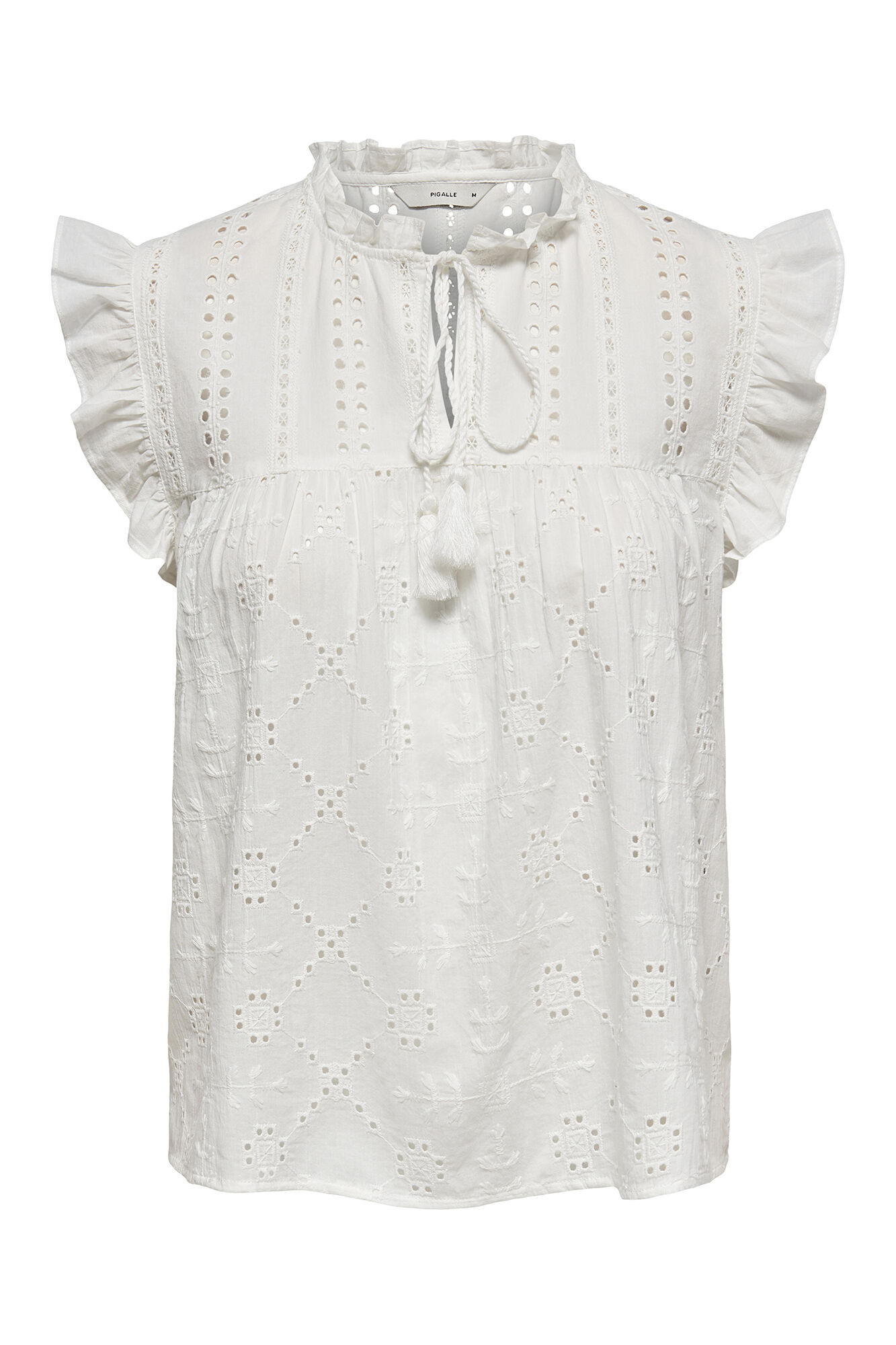 Only Blusa manga corta volantes