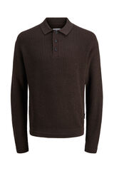 Jack & Jones Jersey-Knit polo shirt with button-down neck nude