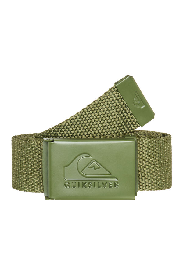 Quiksilver Principal Schwack - Cinto de algod&atilde;o para homem Caqui escuro