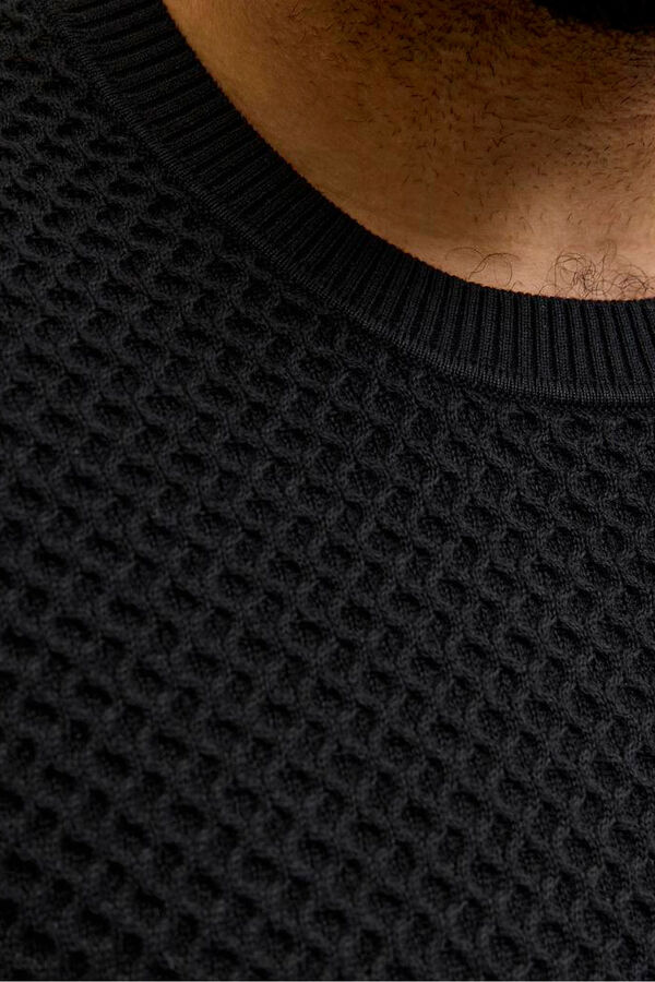 Jack & Jones PLUS Jersey b&aacute;sico de punto liso negro