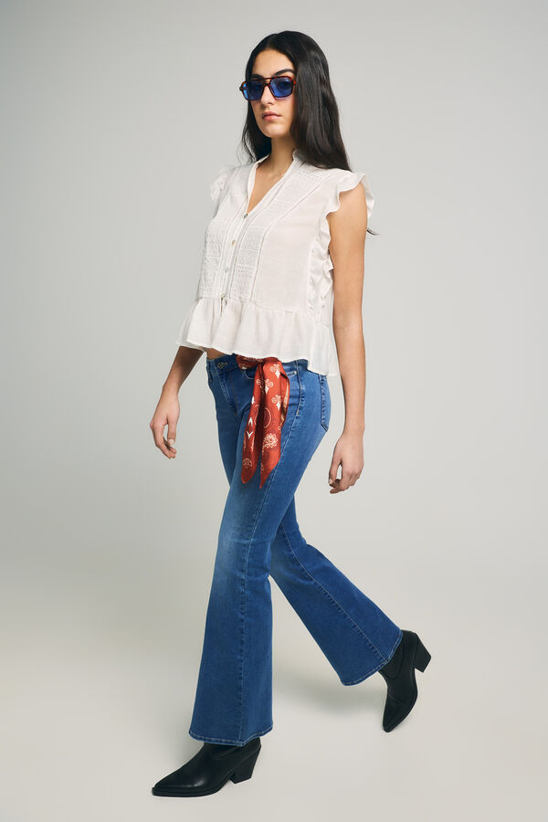 Only Cal&ccedil;a jeans boca de sino  azul