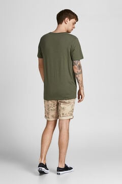 Springfield Chino-style cotton Bermuda shorts szürke