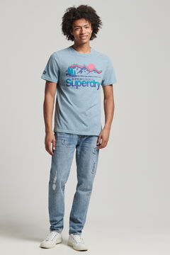 Springfield T-Shirt mit Marken-Logo Core Great Outdoors blau