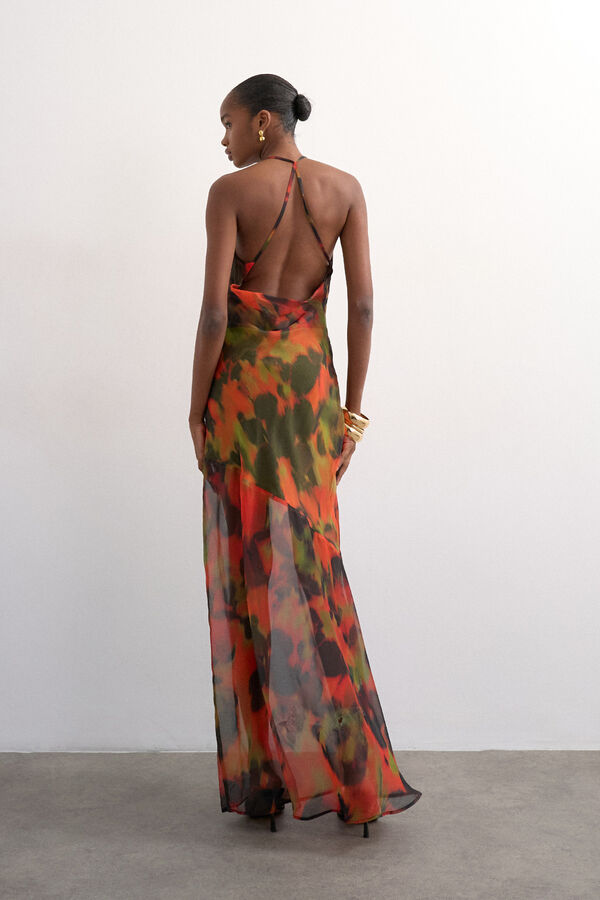 Topshop Long printed dress multicolour