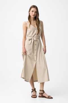 Tiffosi Vestido midi abotonado