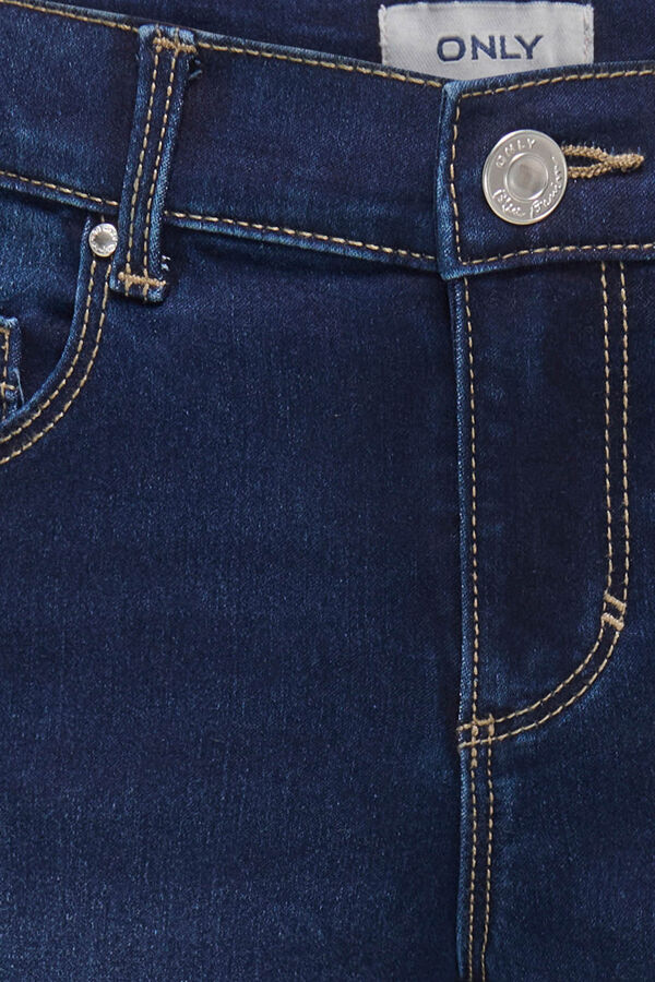 Only Girls Cal&ccedil;a jeans flare para menina azul