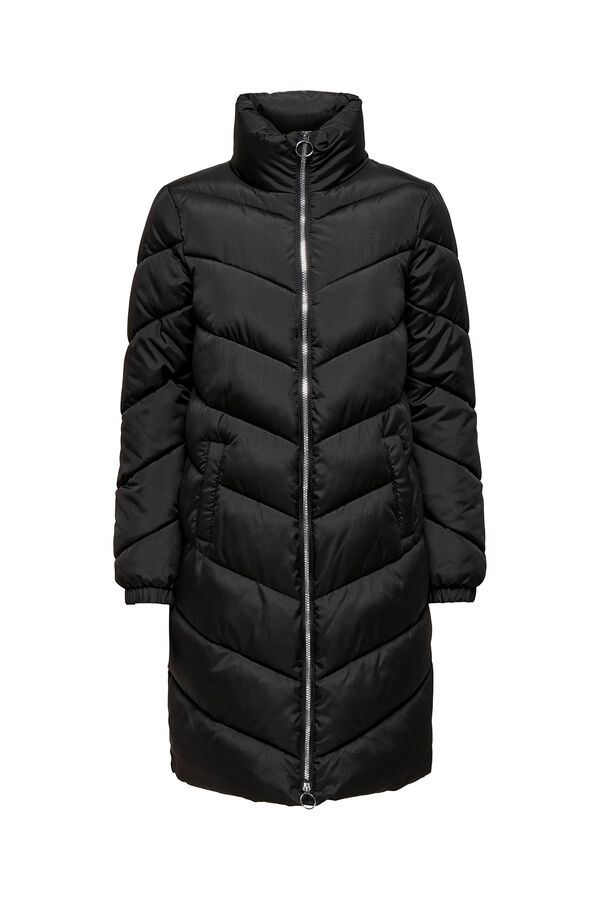 Springfield Long quilted coat black