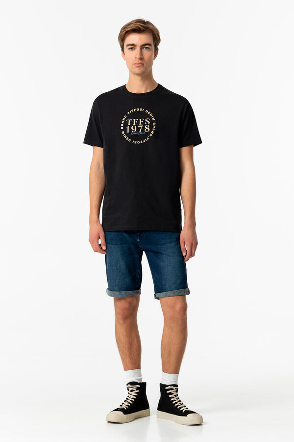 Springfield T-shirt com estampado frontal marinho