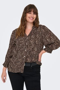 Only Carmakoma Camisa animal print talla grande