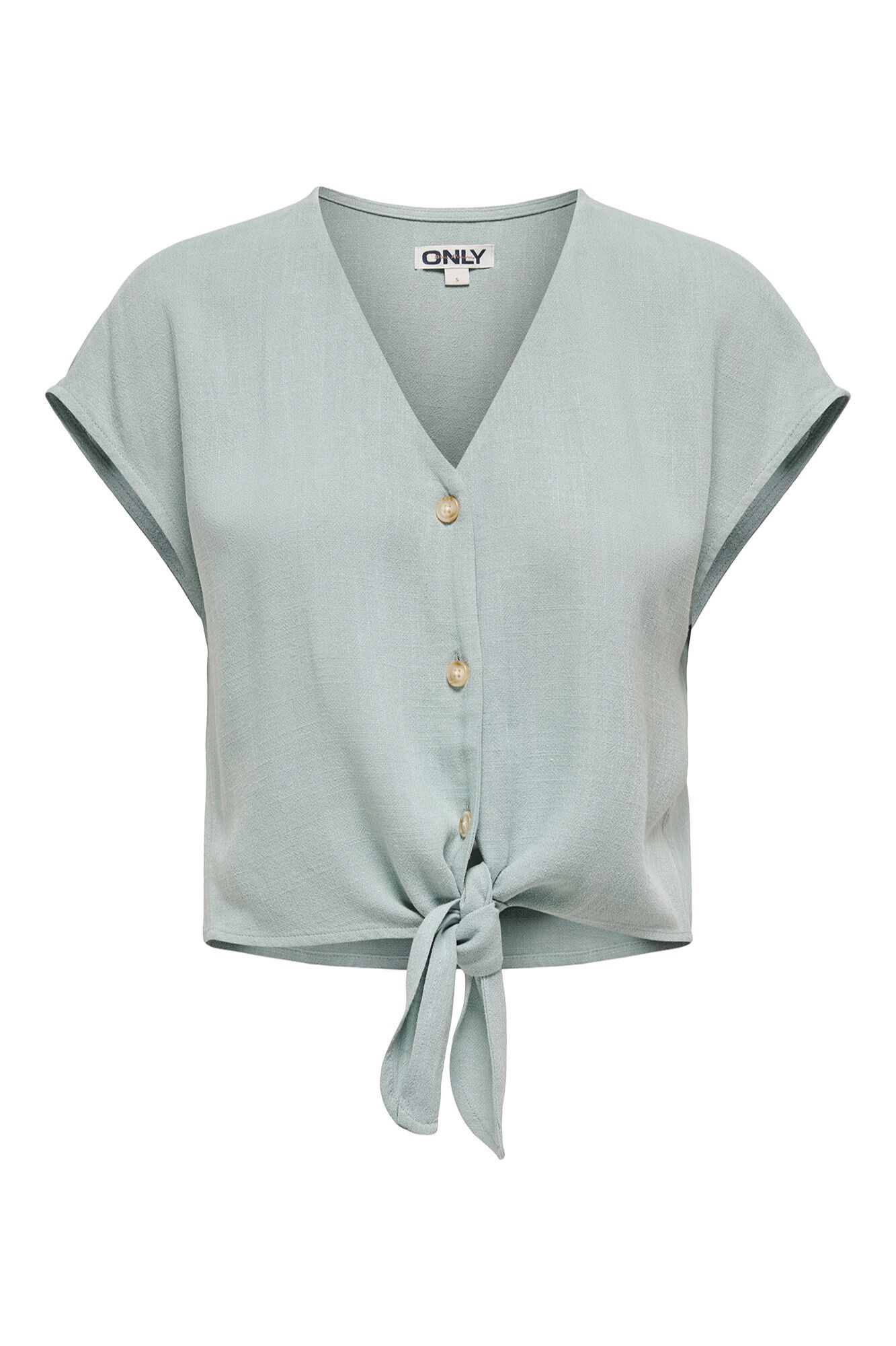 Only Camisa manga corta de lino