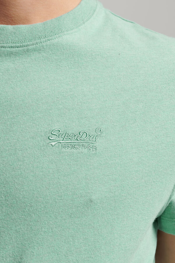 Springfield T-shirt de algodão orgânico com o logótipo Vintage Logo bordado mix azul