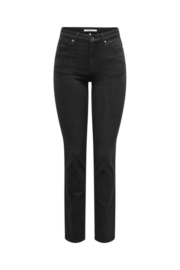 Only Slim mid- rise jeans black