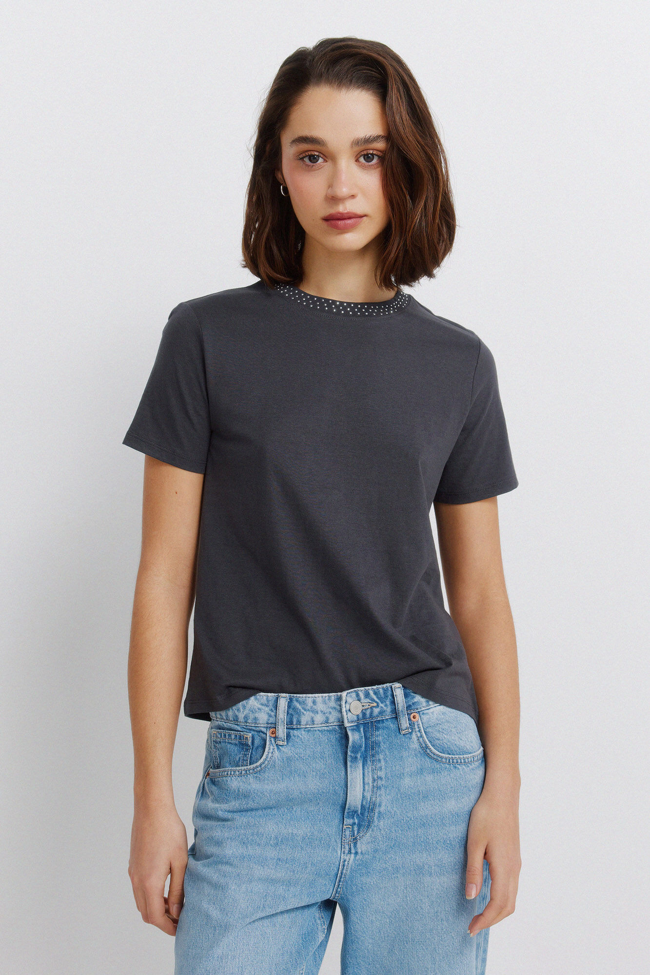Springfield Studded short sleeve T-shirt