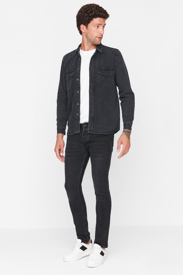 Trendyol Jeans skinny de hombre negro