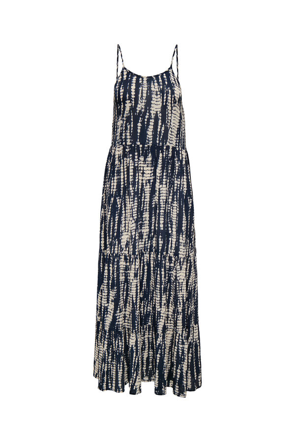 Only Vestido largo tie dye azul