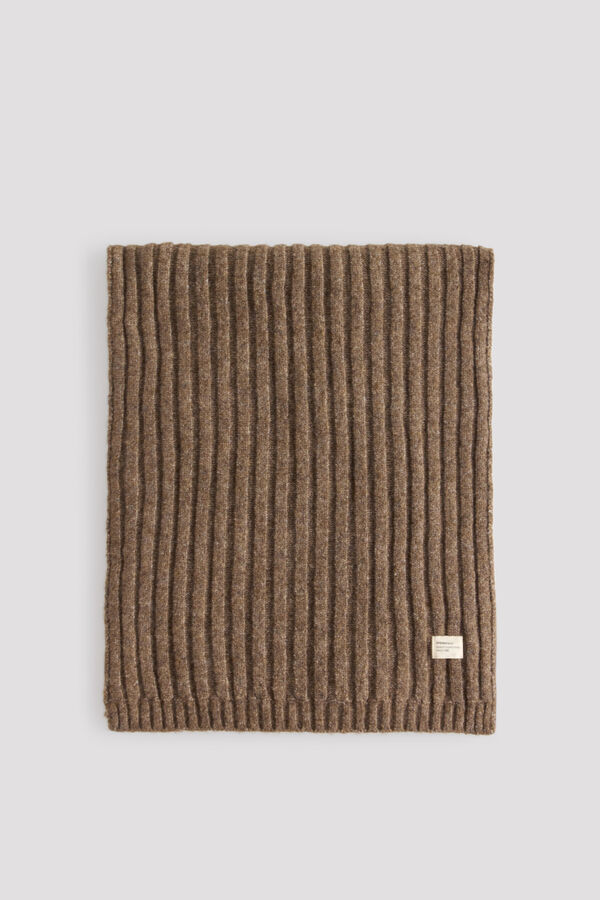 Springfield Ribbed scarf nude