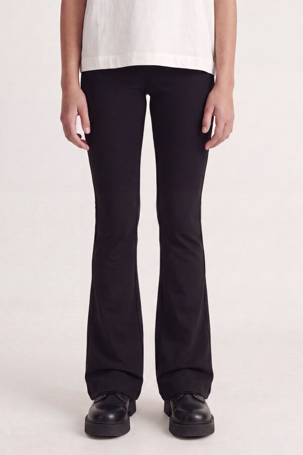 Jack & Jones Girl Basic flare trousers noir