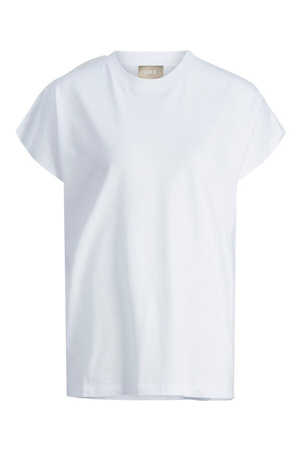 Springfield T-Shirt Oversize-Passform kurzärmelig blanco