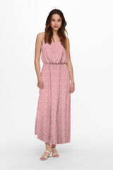 Only Vestido largo liso rosa