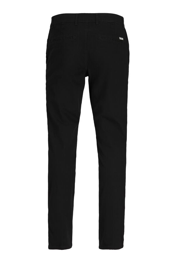 JJ REBEL Slim Fit Chinohose Schwarz