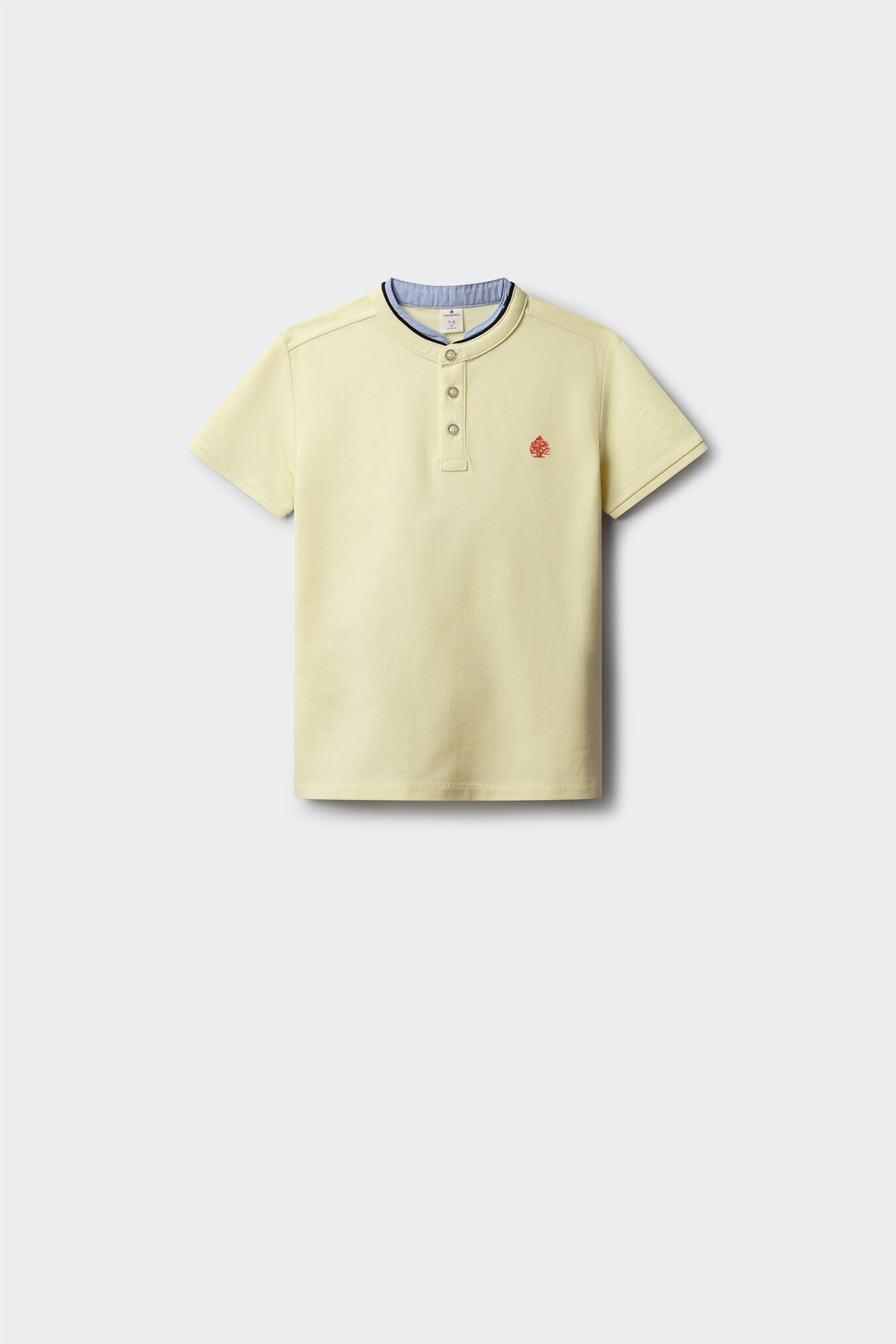 Springfield Kids Dečija polo majica sa kineskom kragnom od &scaron;ambrija