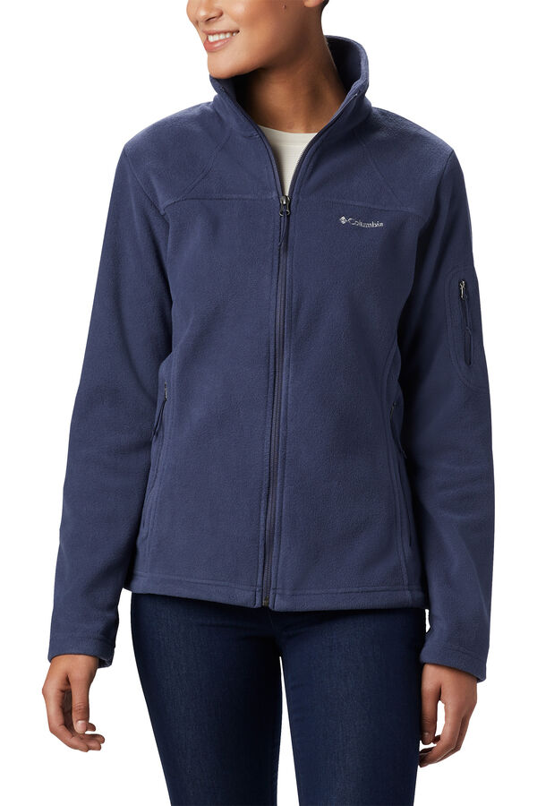 Columbia Fleece zip fastening pocket lining blue
