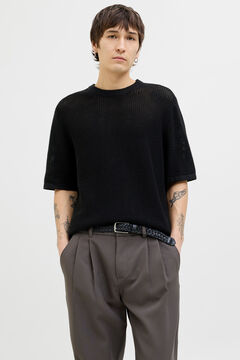 Jack & Jones Strick-T-Shirt mit Strick- Passform