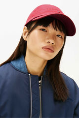 Tommy Jeans Gorra Tommy Jeans con logotipo frontal rosa