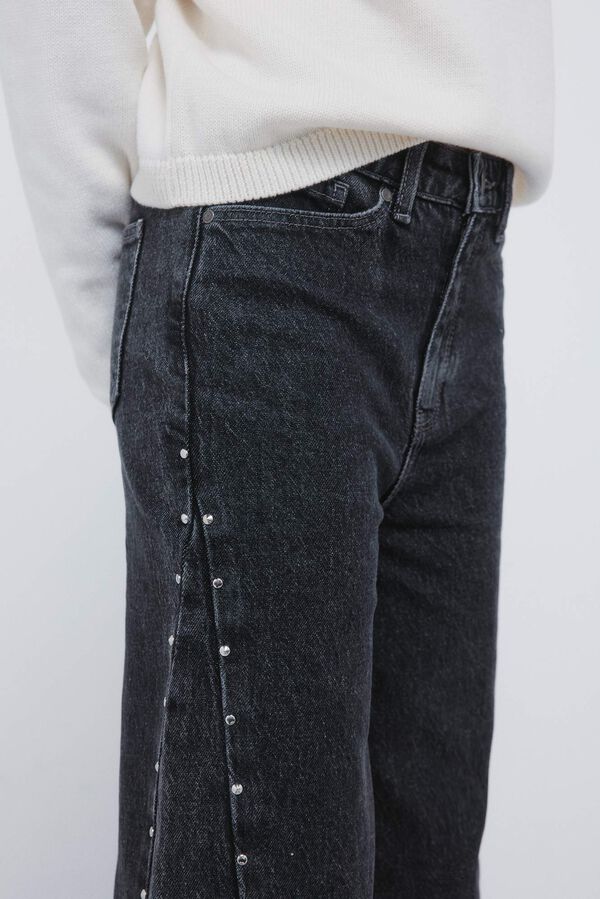 Springfield Kids Jeans denim culotte TACHAS niña gris