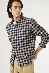 Pepe Jeans Camisa Cuadros Fit Regular azul
