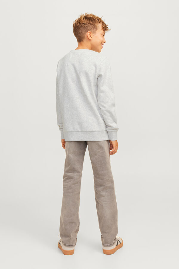 Jack & Jones Junior Regular fit printed sweatshirt white