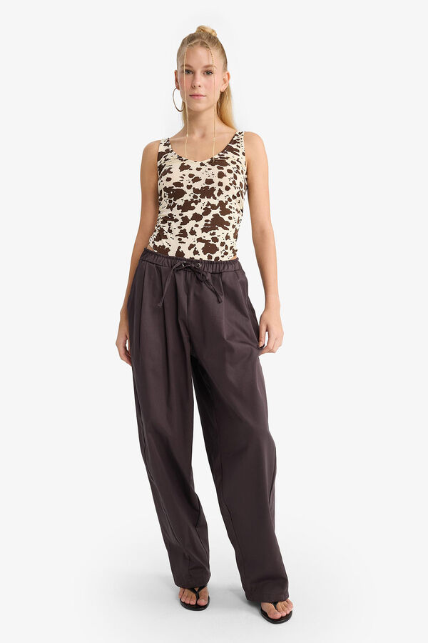 DeFacto Cal&ccedil;a folgada cru