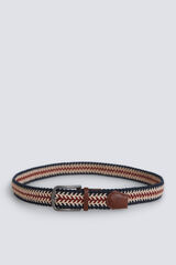 Springfield Multicoloured braided belt blue