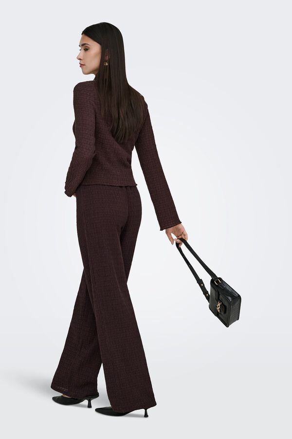 Only Strickjacke mit Struktur Nude