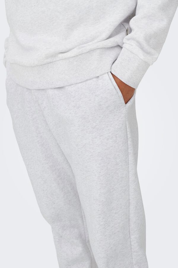 Only & Sons Pantal&oacute;n largo de ch&aacute;ndal gris