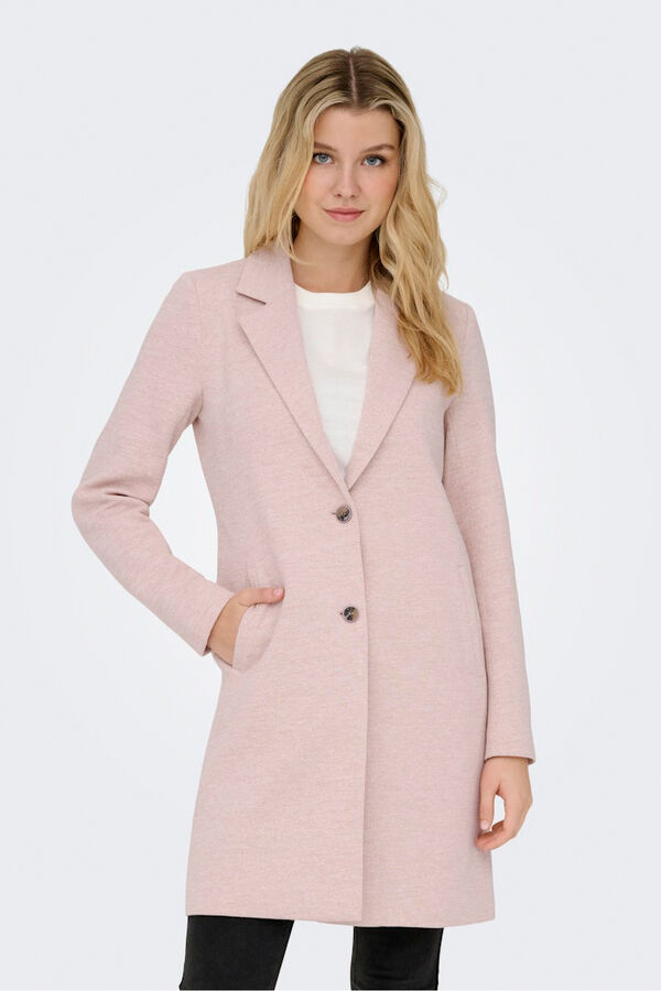 Only midi -Mantel aus Stoff  Rosa