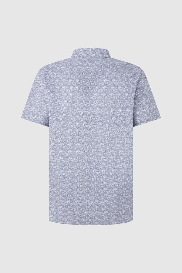 Springfield Short-sleeved poplin T-shirt with embroidery on the chest white