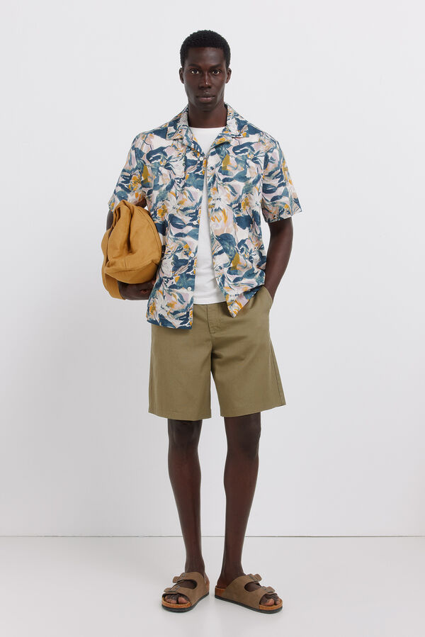 Springfield Fluid wide fit Bermuda shorts beige