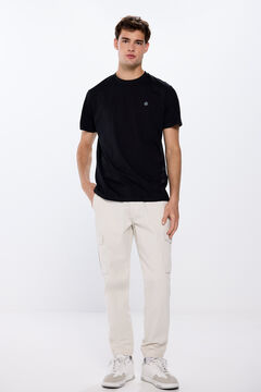 Springfield Basic round neck t-shirt black