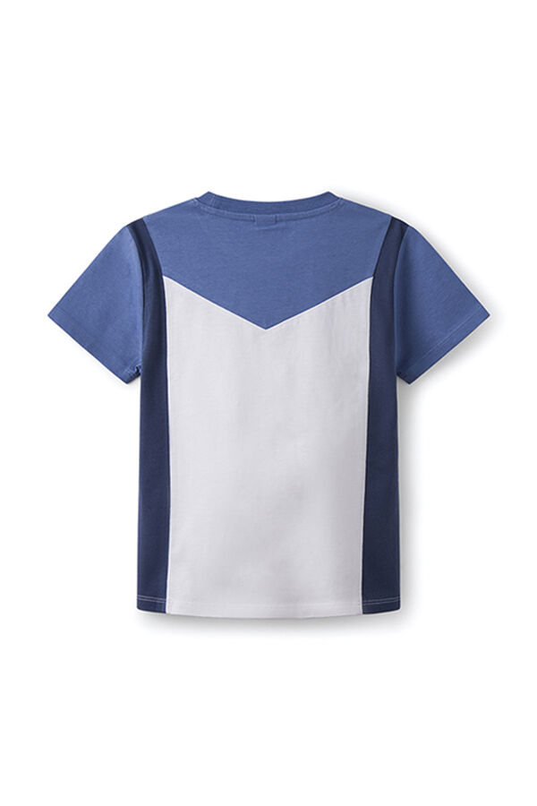 Springfield Boys' colour block T-shirt navy mix
